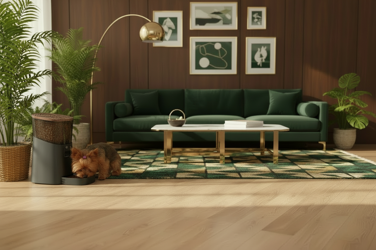 Pet Feeder,1080P HD Wifi 6L Automatic Cat Feeder 110°Angle Adjustable with Night Vision