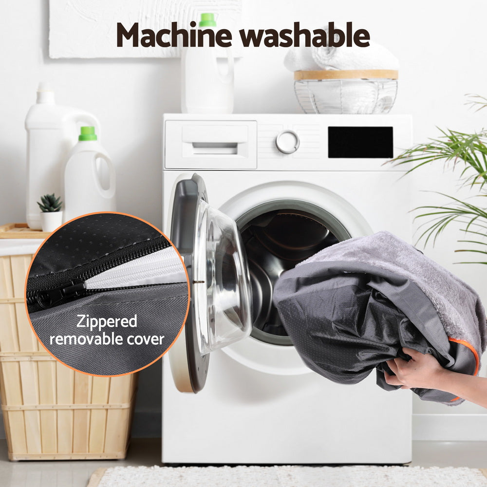 True Blue Pets Orthopedic Luxury Dog Bed - Plush Fleece Sofa Cushion Mat