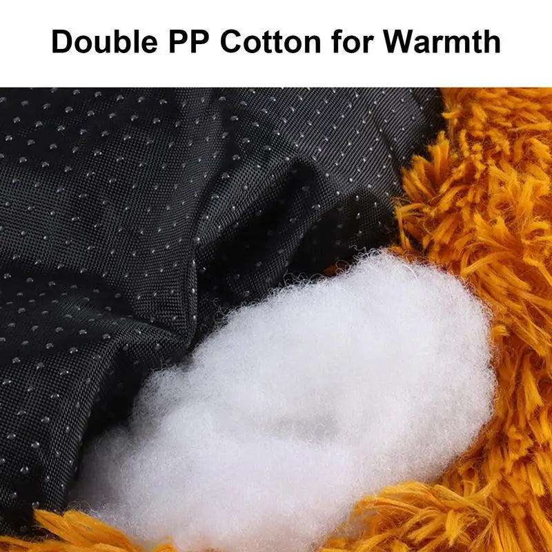 PawfectFriend Luxurious Plush Calming Dog & Cat Bed - XXL Fluffy Donut Design