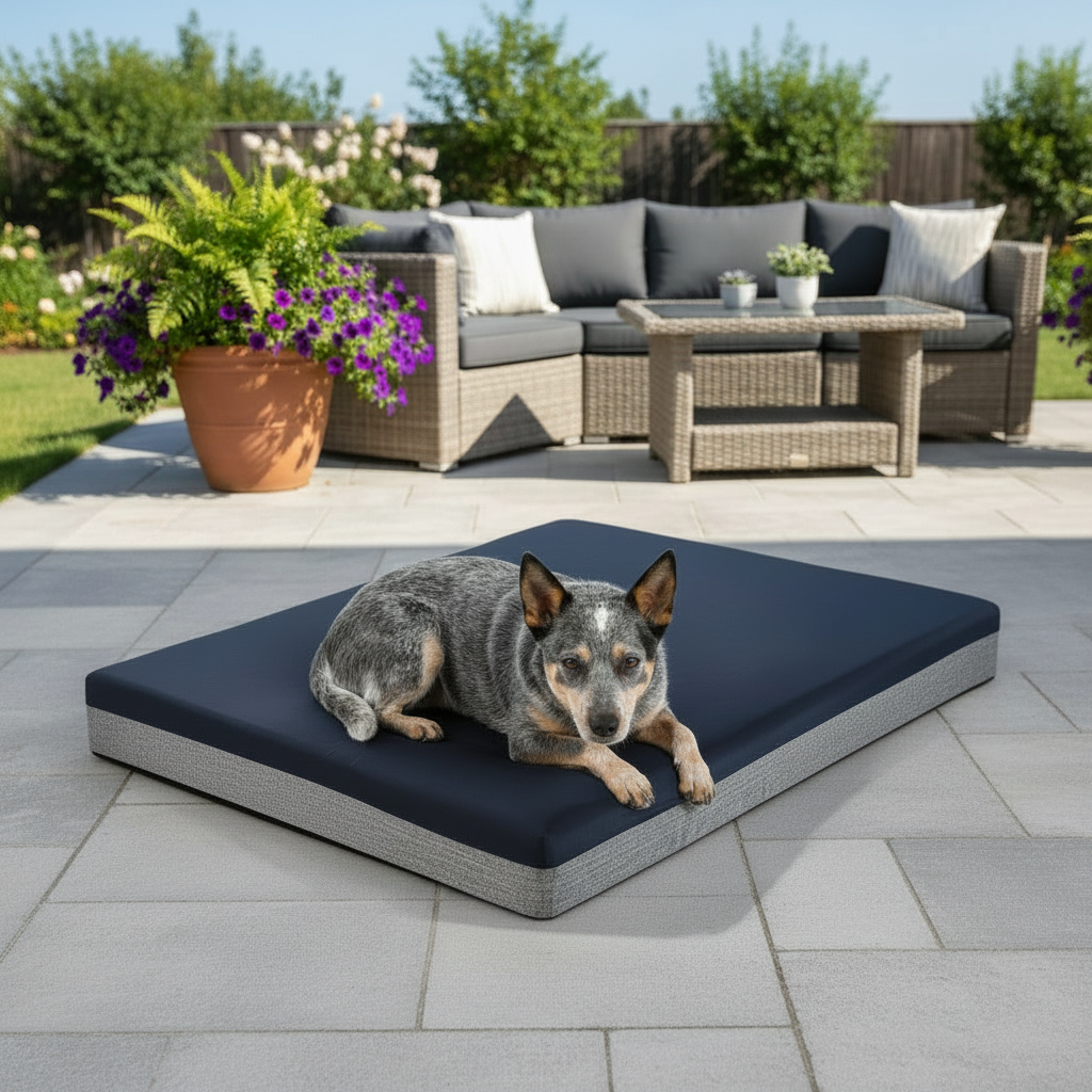 Palermo Memory Foam Orthopedic Dog Bed - 12CM Thick, Waterproof Comfort for Large Breeds