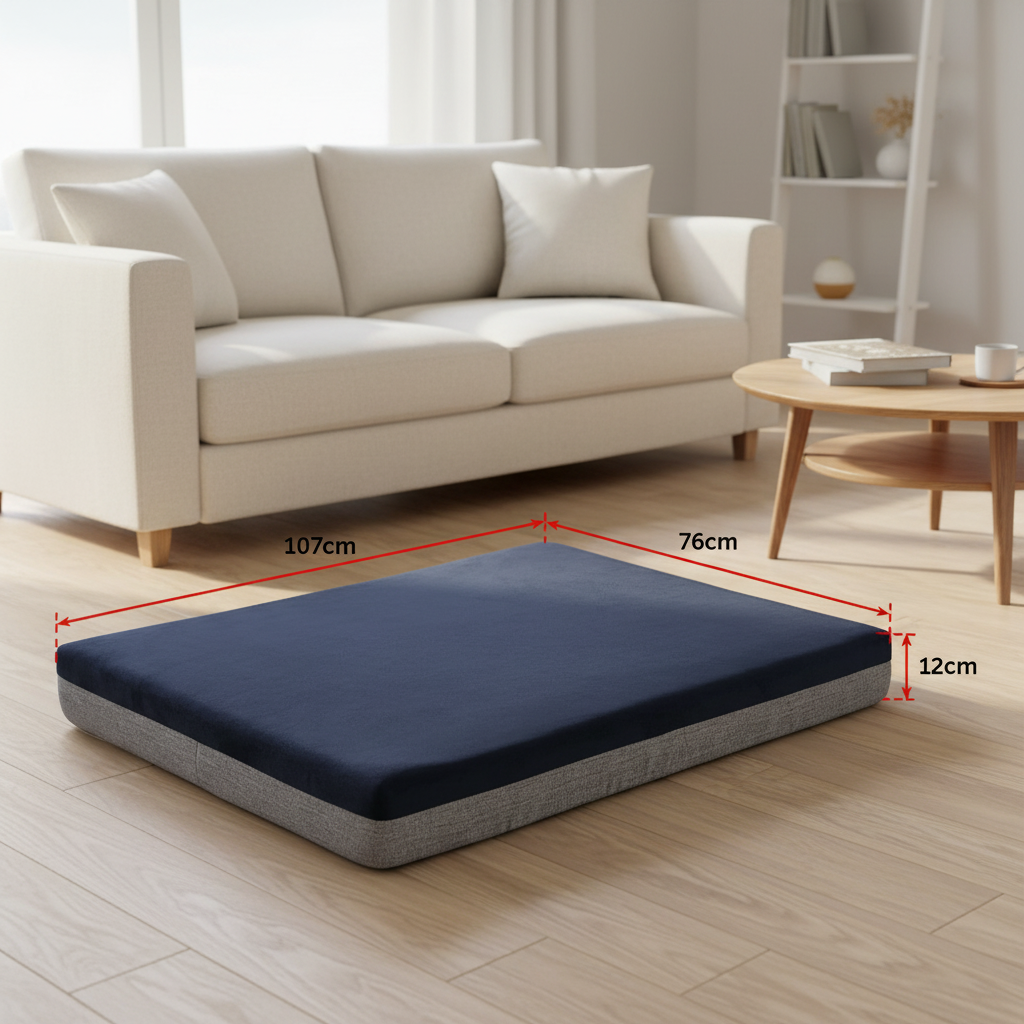 Palermo Memory Foam Orthopedic Dog Bed - 12CM Thick, Waterproof Comfort for Large Breeds