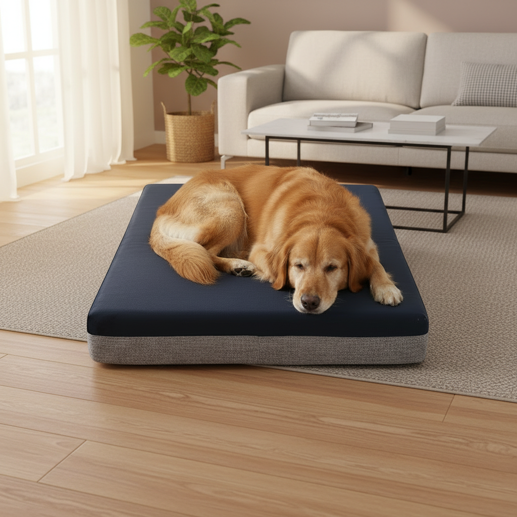 Palermo Memory Foam Orthopedic Dog Bed - 12CM Thick, Waterproof Comfort for Large Breeds
