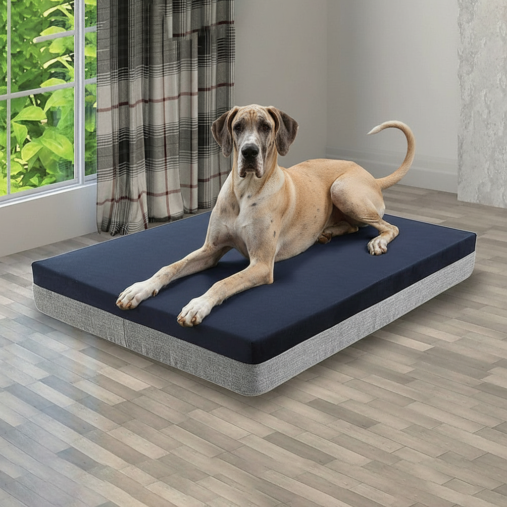 Palermo Luxury 15CM Thick Orthopedic Memory Foam Dog Bed for Extra-Large Dogs