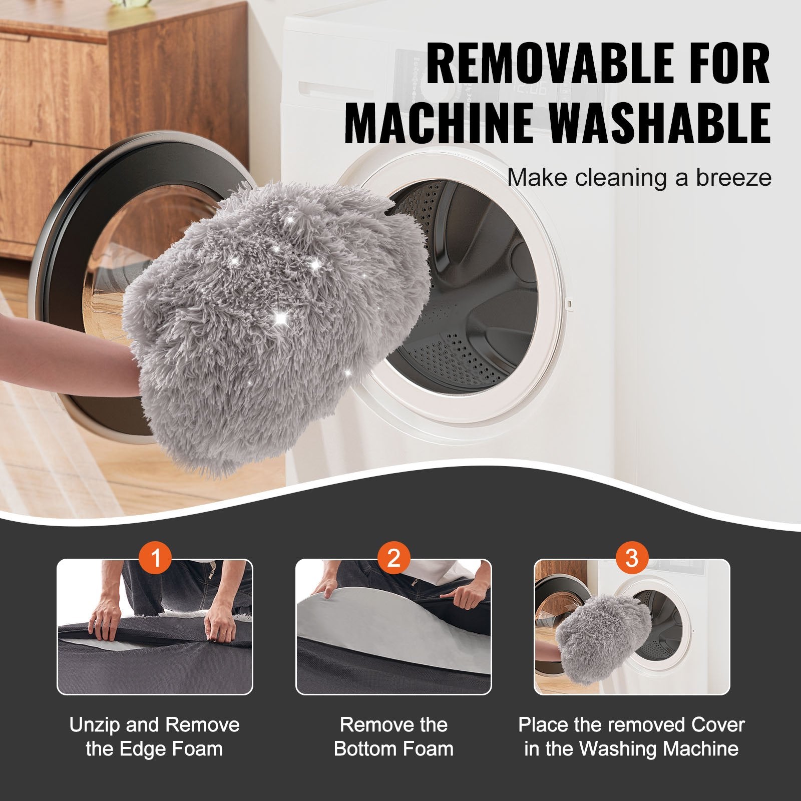 True Blue Pets Luxurious Human Dog Bed - Cozy Washable PV Velvet Retreat for You & Your Furry Friend