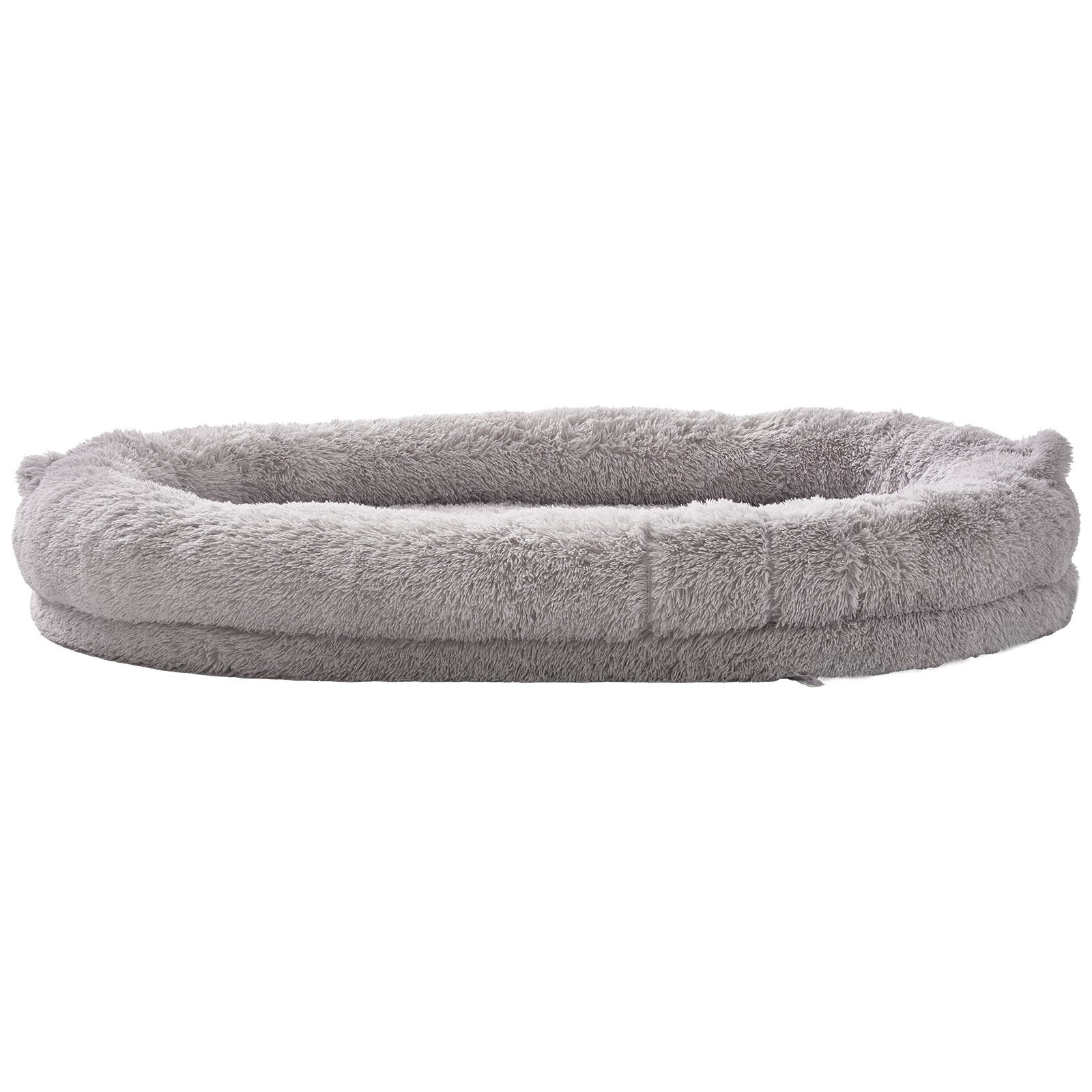 True Blue Pets Luxurious Human Dog Bed - Cozy Washable PV Velvet Retreat for You & Your Furry Friend
