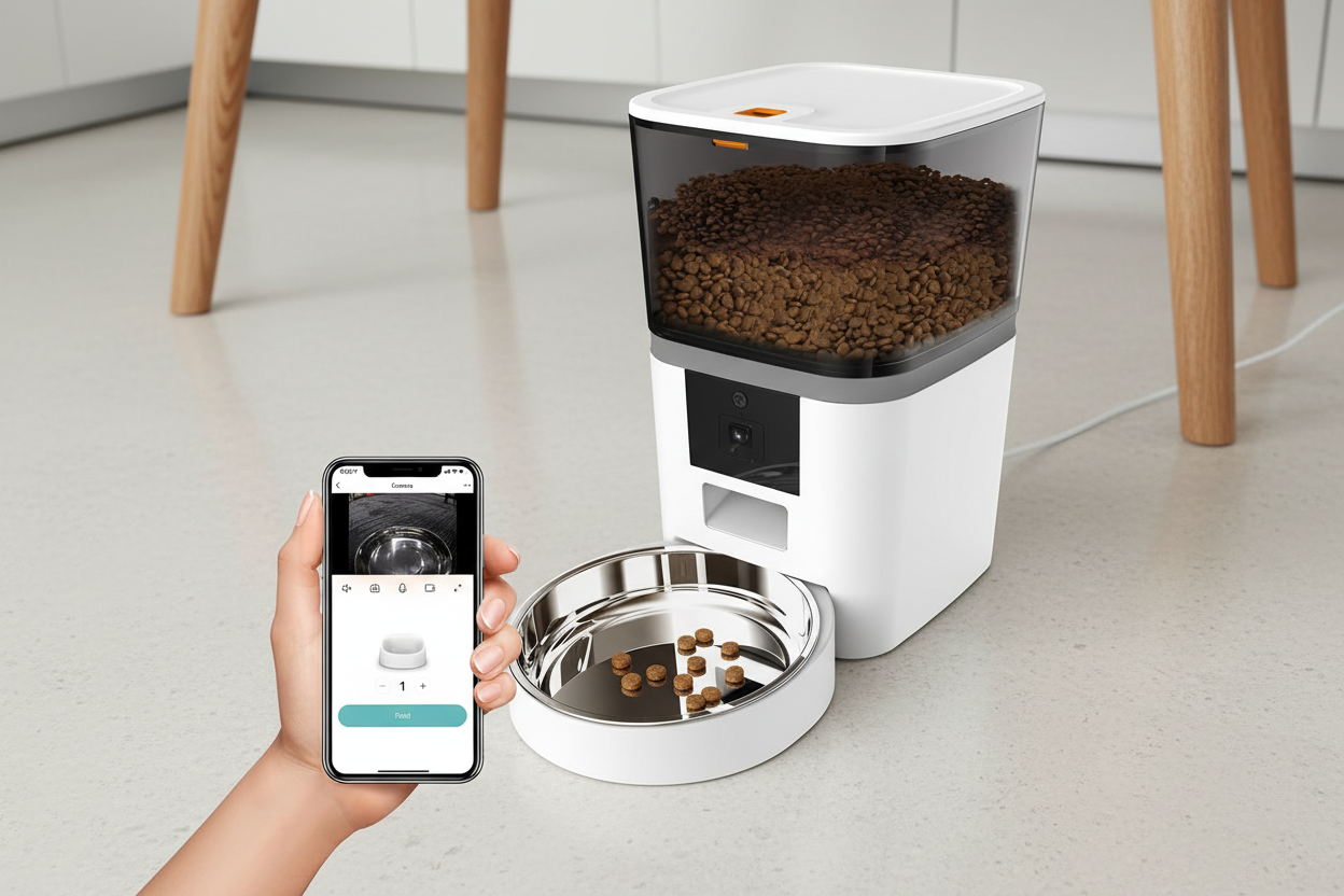 Automatic Pet Feeder Wifi Wireless Cat Dog Food Dispenser